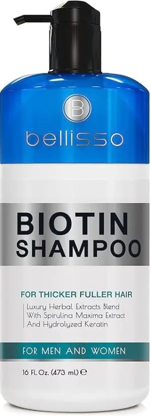 BELLISSO Biotin Shampoo - Hair Thickening Products for Men and Women