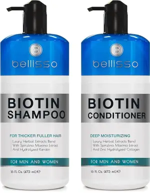 BELLISSO Biotin Shampoo and Conditioner Set