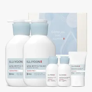 Illiyoon Ceramide Ato Lotion Set-Kit Includes 300ml *2 Lotion and mini travel kit