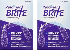 Retainer brite -6 months supply- 2 boxes pack -192 tablets