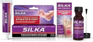 Silka Max Strength Antifungal Liquid & Cream Set - Powerful Relief for Toenail Fungus