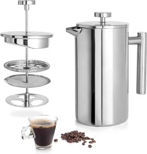 Mixpresso Stainless Steel French Press Coffee Maker 27 Oz 800 ml