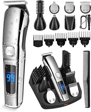 Ufree Beard Trimmer for Men, Electric Razor, Nose Hair Trimmer, Cordless Hair Clippers Shavers for Men