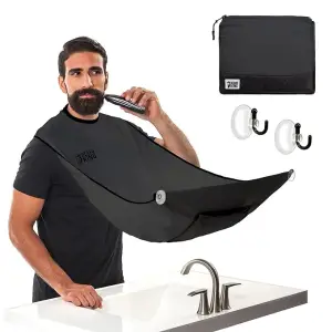 Beard King Beard Bib Apron - Shaving Set for Dad