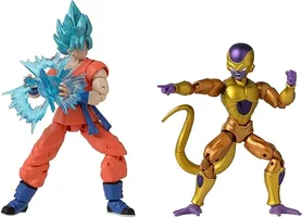 Dragon Ball Super - Saiyan Blue Goku Vs Golden Frieza Action Figure