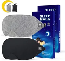 Mavogel's Cotton Sleep Mask - Luxuriously Soft Eye Cover for Enhanced Comfort and Relaxation, Perfect for Both Men and Women