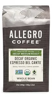 Allegro Coffee Decaf Organic Espresso Bel Canto Whole Bean Coffee