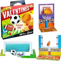 Flick 'em Sports Games Valentines Cards