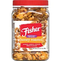 Fisher Snack Honey Roasted Mixed Nuts with Peanuts