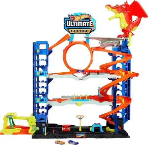 Hot Wheels City Ultimate Garage Playset with 2 Die-Cast Cars