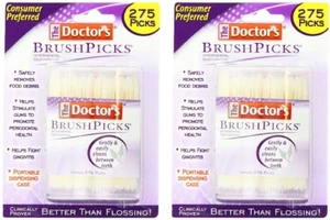 The Doctor's BrushPicks Interdental Toothpicks, 275 Count (Pack of 2)