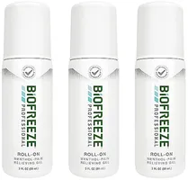 Biofreeze Professional Roll-On Menthol Pain-Relieving Gel 3 FL OZ Green (Pack Of 3)