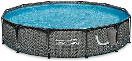 Summer Waves Outdoor Round Swimming Pool