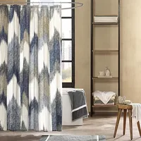 Alpine Shower Curtain Cotton Printed Modern Abstract