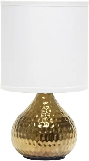 Simple Designs LT2073-GDW Mini Hammered Texture Gold Drip