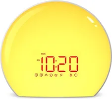 Sunrise Alarm Clock Wake Up Light with 25 Soothing Sounds Simulation