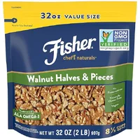 Fisher Chef's Naturals Walnut Halves & Pieces 2 lb